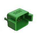 Green DIP Connector with thermoplastic housing and various terminal configurations designed for secure packaging and electronic connections