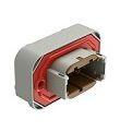 DIP Connector with thermoplastic shell available in various terminal types operating temperature minus 55 to plus 125 degrees Celsius