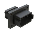 Thermoplastic DIP Connector available in black color with various terminal options designed for electronic connections