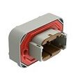 Thermoplastic DIP Connector with various terminal types designed for operating temperature range minus 55 to plus 125 degrees Celsius