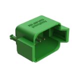 Green thermoplastic housing DIP Connector available in various terminal types engineered for in harsh temperature environments