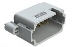 DIP Connector featuring grey thermoplastic housing and multiple terminal options suitable for harsh temperature conditions